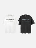 Faded Black Gothic Script Graphic Tee
