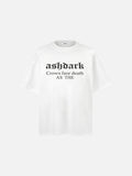 Faded Black Gothic Script Graphic Tee