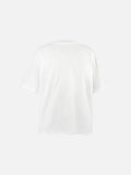Distressed Brushstroke Print Oversized Tee