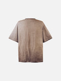 Humorous Boy Face Graphic Oversized T-Shirt