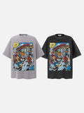Humorous Face Graphic Oversized T-Shirt