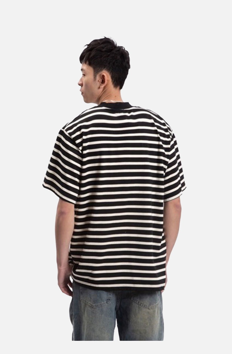 Bold Stripe Relaxed-Fit T-Shirt