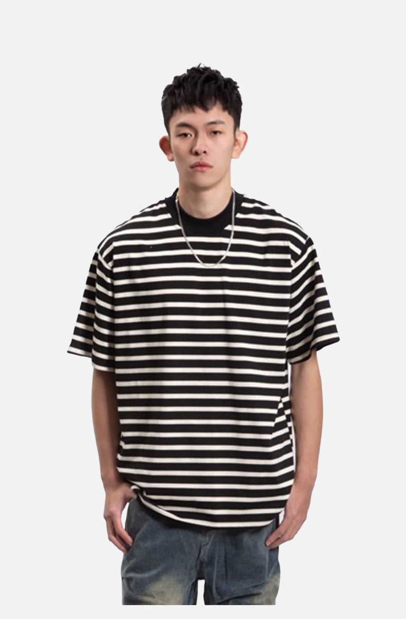 Bold Stripe Relaxed-Fit T-Shirt