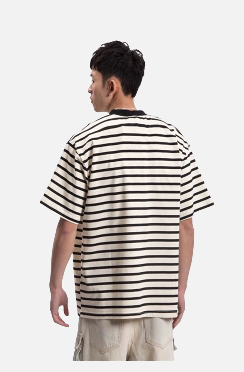 Bold Stripe Relaxed-Fit T-Shirt