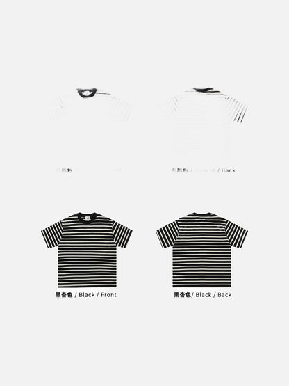 Bold Stripe Relaxed-Fit T-Shirt