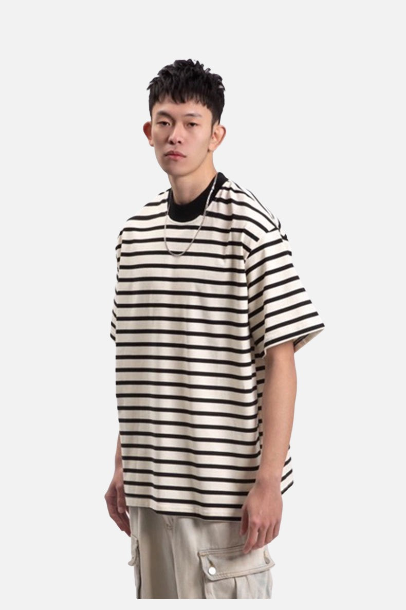 Bold Stripe Relaxed-Fit T-Shirt