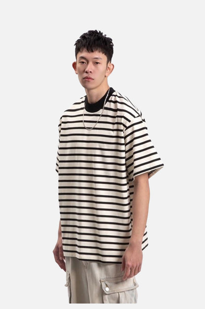 Bold Stripe Relaxed-Fit T-Shirt