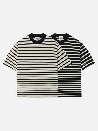 Bold Stripe Relaxed-Fit T-Shirt