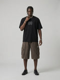 DAXUEN Short-sleeve oversized t-shirt with graphic design — model photo