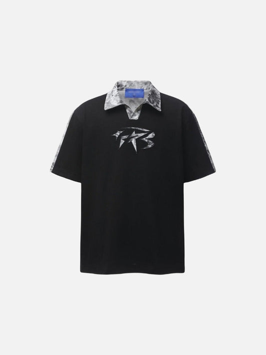 DAXUEN Casual short-sleeve collared top with animal print