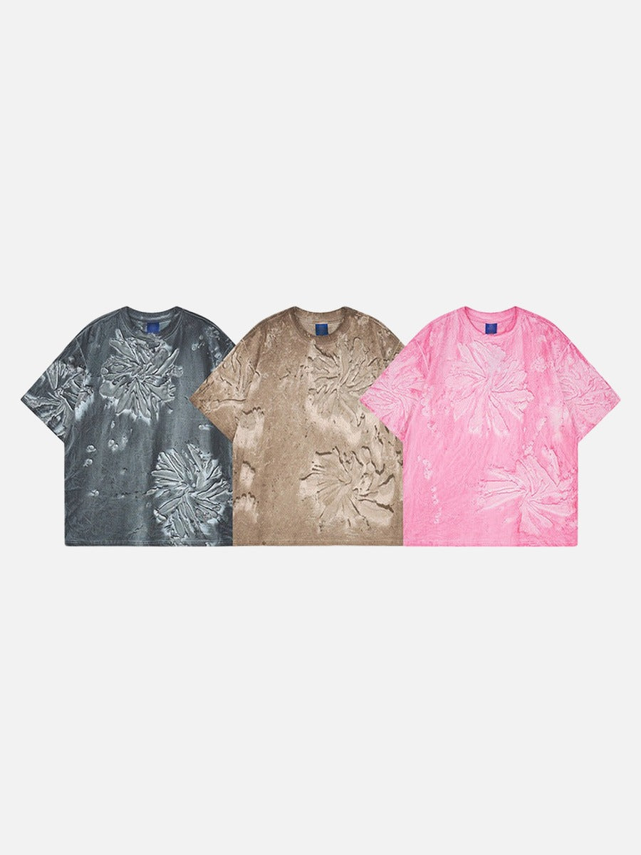 DAXUEN Short-sleeved abstract pattern t-shirt