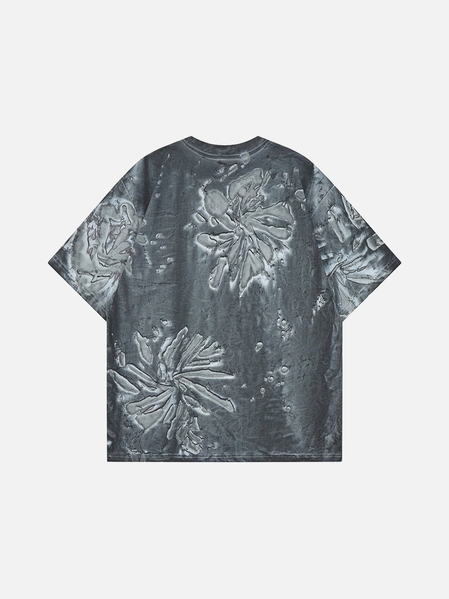 DAXUEN Short-sleeved abstract pattern t-shirt
