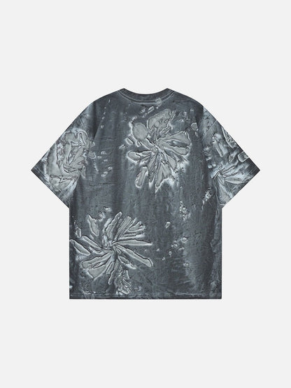 DAXUEN Short-sleeved abstract pattern t-shirt