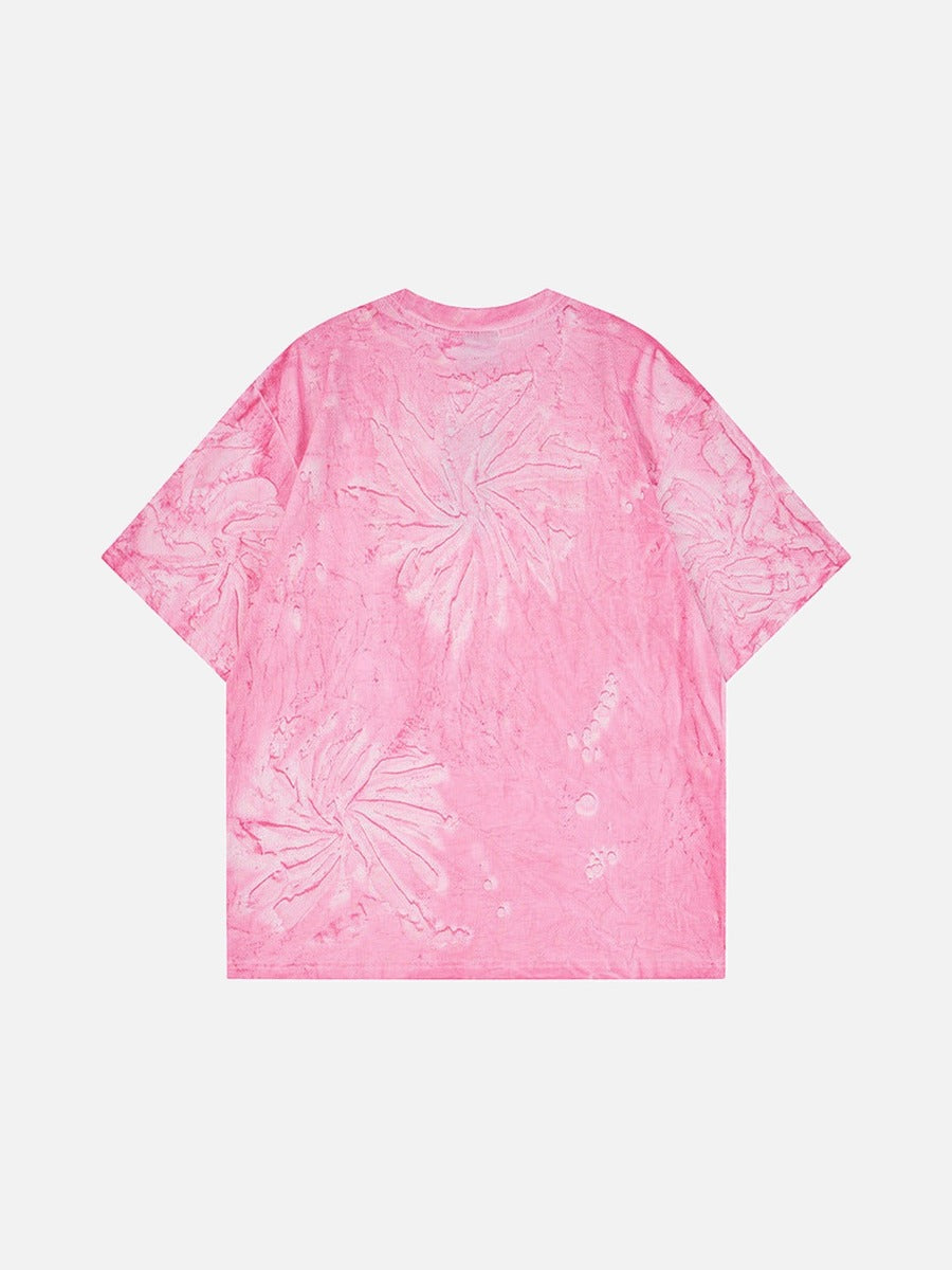 DAXUEN Short-sleeved abstract pattern t-shirt