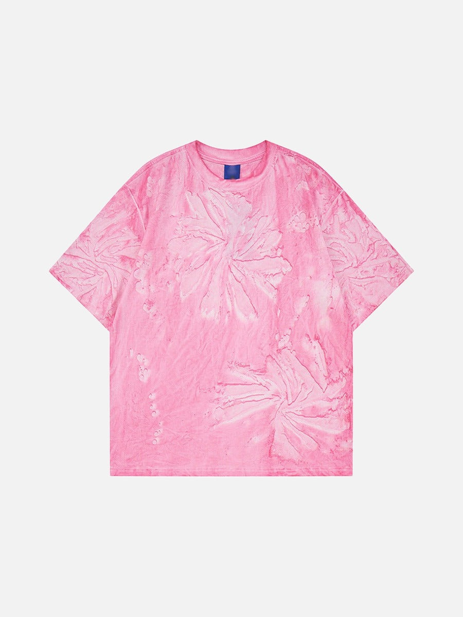 DAXUEN Short-sleeved abstract pattern t-shirt