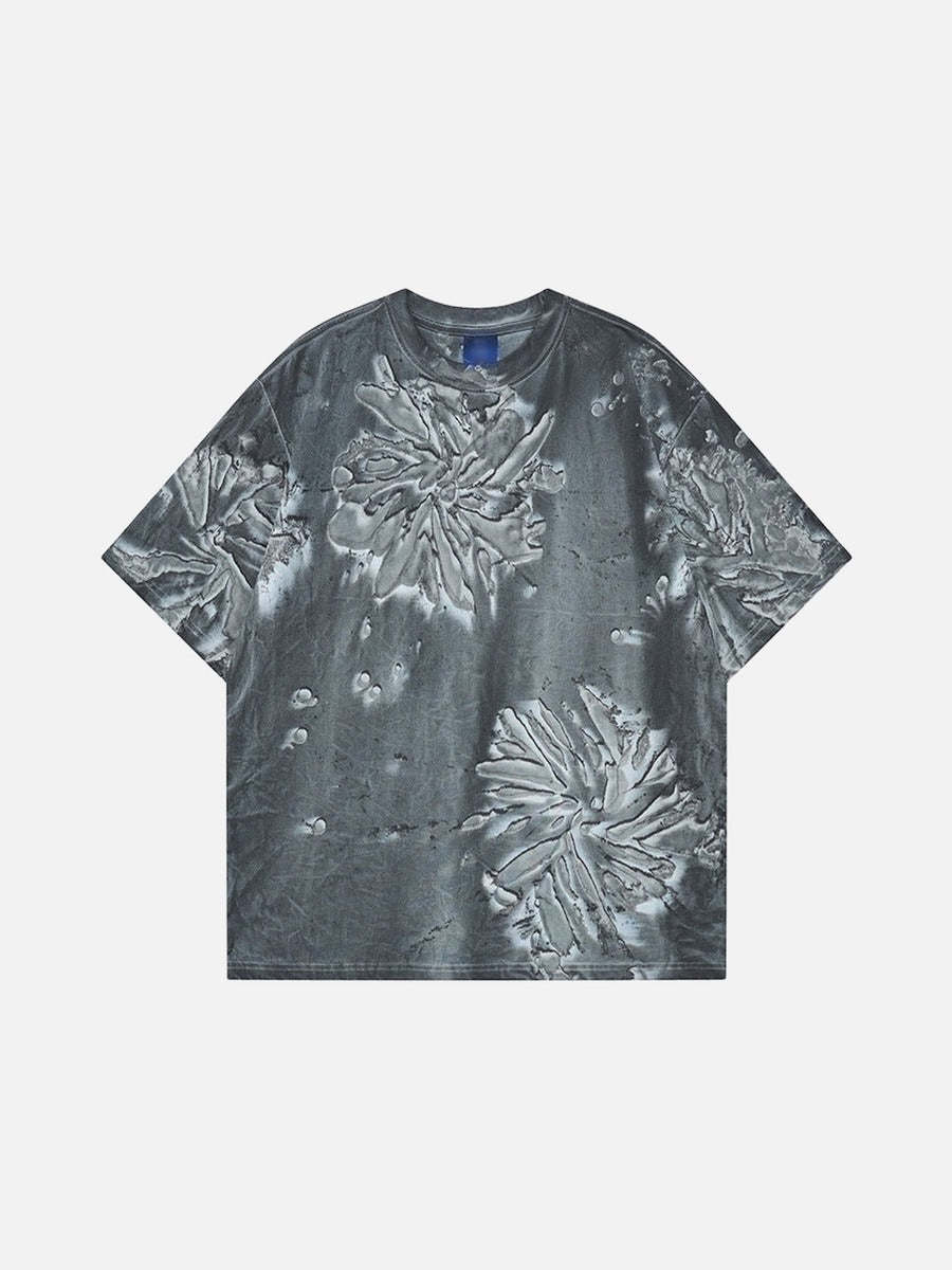 DAXUEN Short-sleeved abstract pattern t-shirt