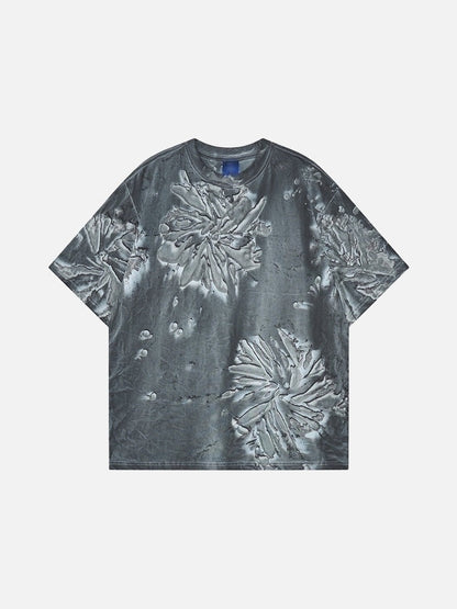 DAXUEN Short-sleeved abstract pattern t-shirt