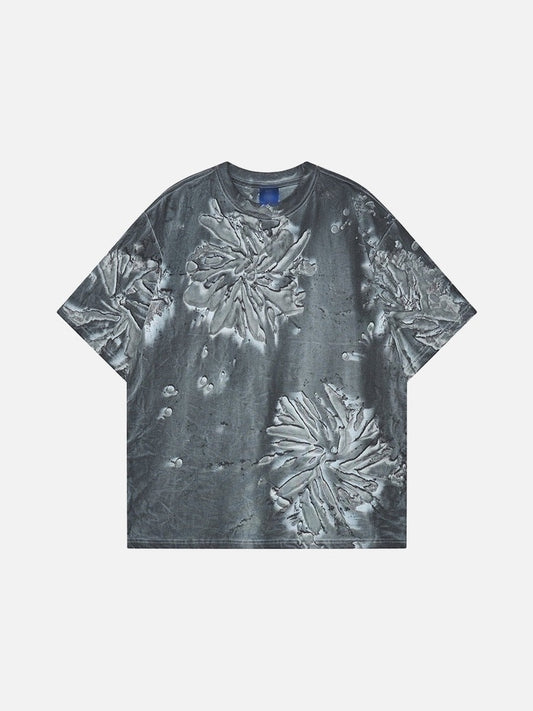 DAXUEN Short-sleeved abstract pattern t-shirt