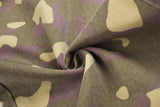 DAXUEN greenish-beige abstract camouflage wide-leg cargo pants