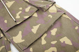 DAXUEN greenish-beige abstract camouflage wide-leg cargo pants