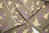 DAXUEN greenish-beige abstract camouflage wide-leg cargo pants