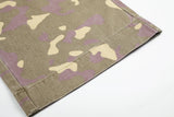 DAXUEN greenish-beige abstract camouflage wide-leg cargo pants