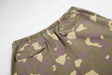 DAXUEN greenish-beige abstract camouflage wide-leg cargo pants