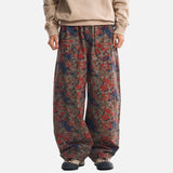 DAXUEN Loose-fitting wide-leg camouflage trousers