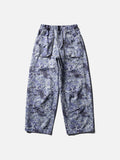 DAXUEN Loose-fitting wide-leg camouflage trousers