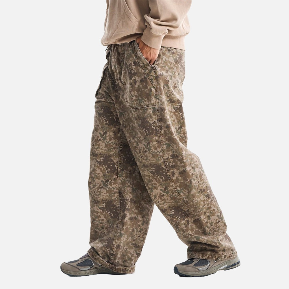 DAXUEN Loose-fitting wide-leg camouflage trousers
