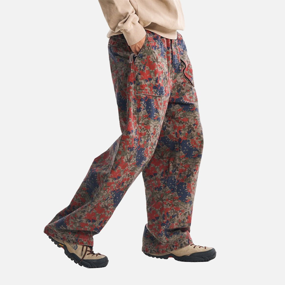 DAXUEN Loose-fitting wide-leg camouflage trousers