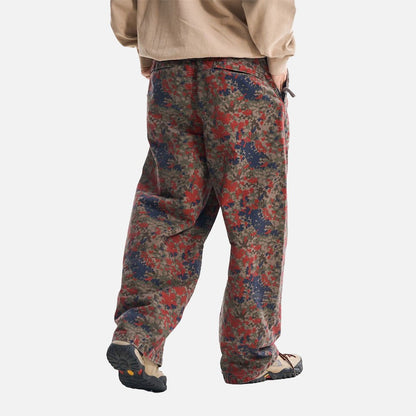 DAXUEN Loose-fitting wide-leg camouflage trousers