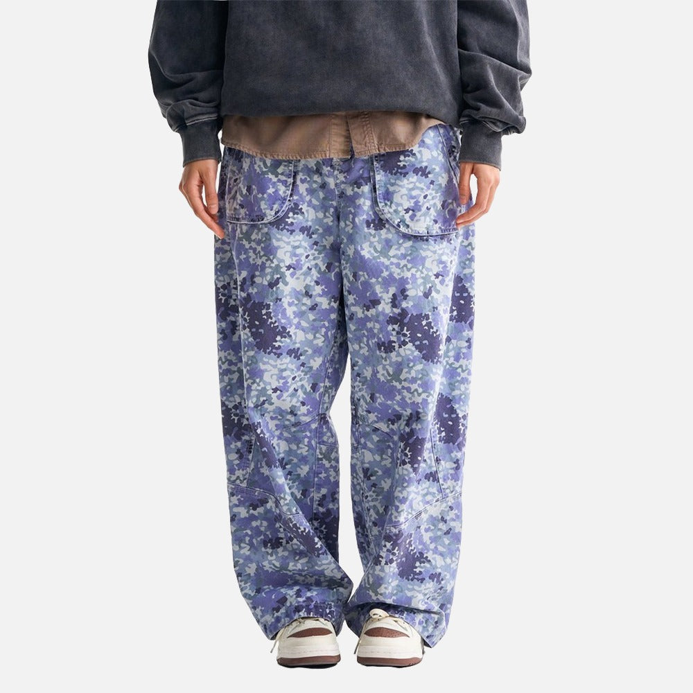 DAXUEN Loose-fitting wide-leg camouflage trousers