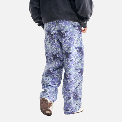 DAXUEN Loose-fitting wide-leg camouflage trousers