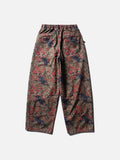 DAXUEN Loose-fitting wide-leg camouflage trousers