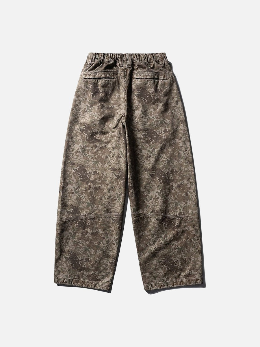 DAXUEN Loose-fitting wide-leg camouflage trousers