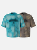 DAXUEN Oversized graphic t-shirt with abstract designs