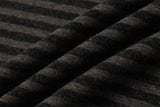 DAXUEN dark grey and black striped abstract graphic long-sleeve t-shirt