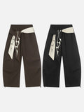 DAXUEN Loose-fitting wide-leg casual pants with abstract graphics