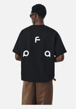 DAXUEN black oversized abstract graphic tee