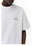 DAXUEN black oversized abstract graphic tee