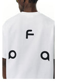 DAXUEN black oversized abstract graphic tee