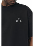 DAXUEN black oversized abstract graphic tee