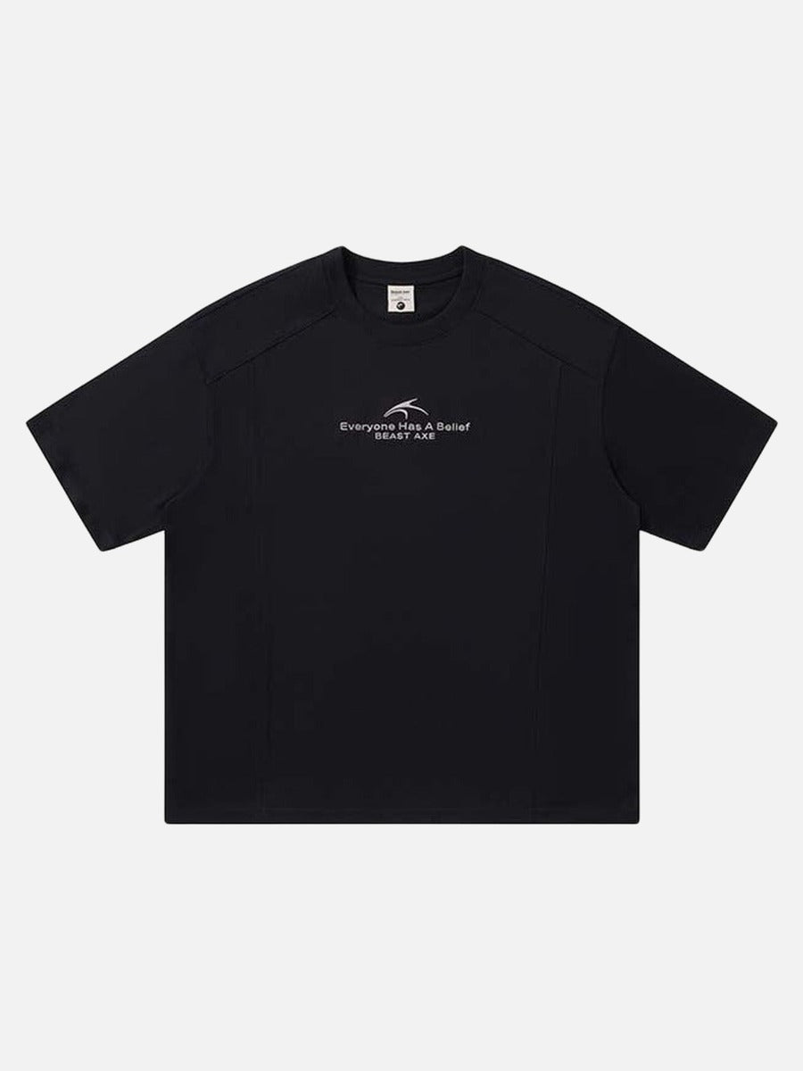 DAXUEN Abstract graphic crew neck t-shirt