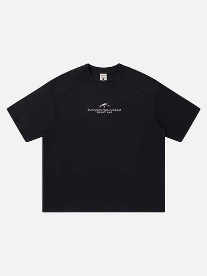 DAXUEN Abstract graphic crew neck t-shirt