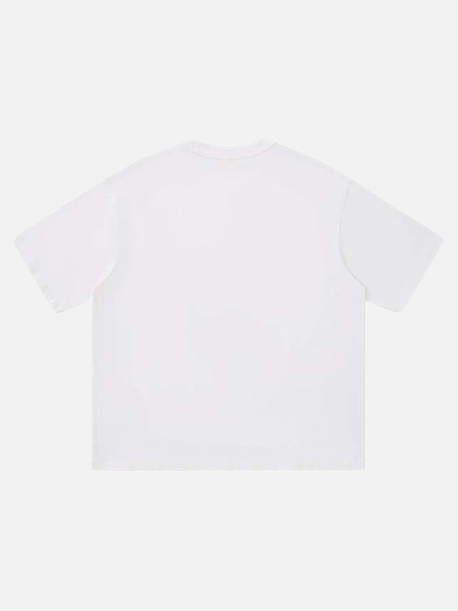 DAXUEN Abstract graphic crew neck t-shirt