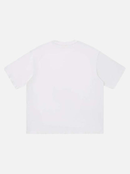 DAXUEN Abstract graphic crew neck t-shirt