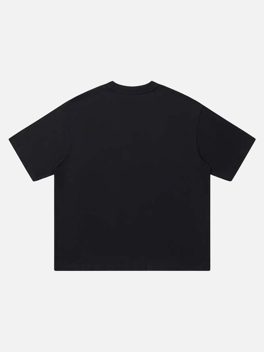 DAXUEN Abstract graphic crew neck t-shirt