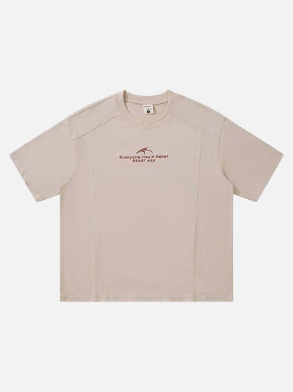DAXUEN Abstract graphic crew neck t-shirt