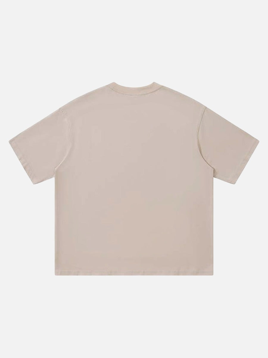 DAXUEN Abstract graphic crew neck t-shirt